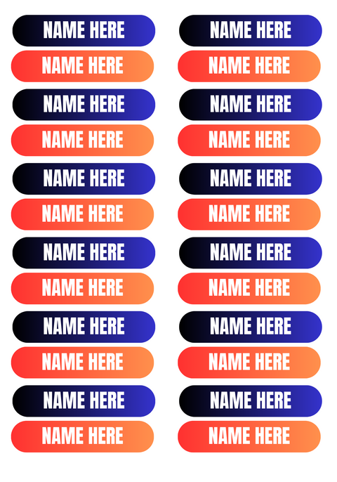 Name Label - Mini Labels