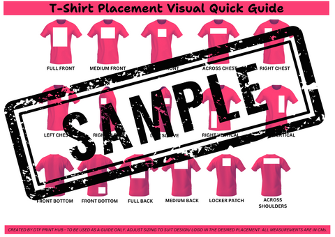 T-Shirt Placement Visual Quick Guide